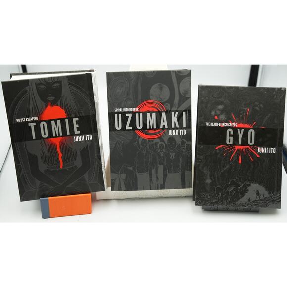 Junji Ito Horror Manga Set – Tomie, Uzumaki, Gyo – Hardcovers Viz Signature - Picture 1 of 7